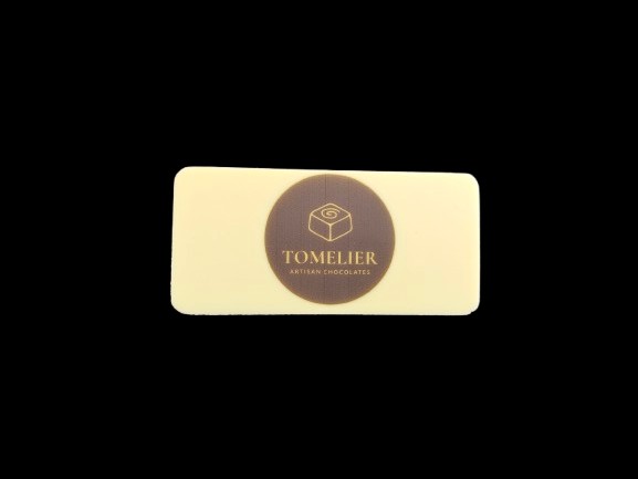 Geprinte chocolade plak